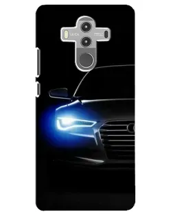 Чехол для Huawei Mate 10 Pro с картинкой «Неоновый взгляд Audi»