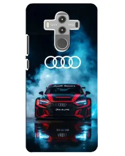 Чехол для Huawei Mate 10 Pro с картинкой «Audi Sport — неон»