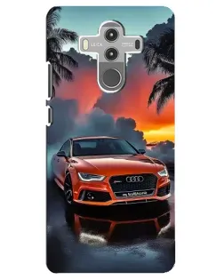 Чехол для Huawei Mate 10 Pro с картинкой «Audi — закат»
