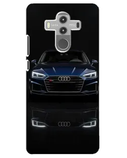 Чехол для Huawei Mate 10 Pro с картинкой «Audi — ночное отражение»