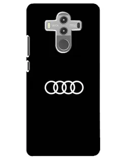 Чехол для Huawei Mate 10 Pro с картинкой «Audi White Logo»