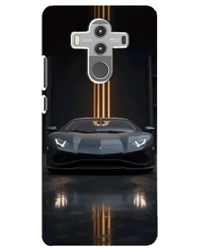 Чехол для Huawei Mate 10 Pro с картинкой «Lamborghini золотые линии»