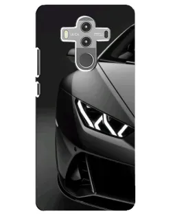 Чехол для Huawei Mate 10 Pro с картинкой «Lamborghini фары детализация»