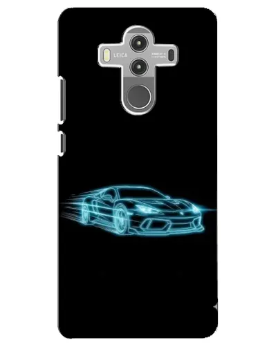 Чехол для Huawei Mate 10 Pro с картинкой «Неоновый контур Lamborghini»