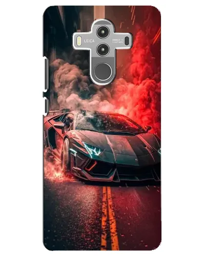 Чехол для Huawei Mate 10 Pro с картинкой «Lamborghini красный дым»