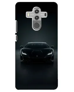 Чехол для Huawei Mate 10 Pro с картинкой «Черный Lamborghini Aventador»