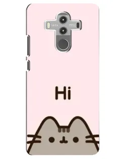 Чехол для Huawei Mate 10 Pro с картинкой «Пушин говорит Hi»