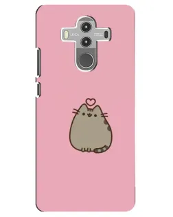 Чехол для Huawei Mate 10 Pro с картинкой «Pusheen сердце»