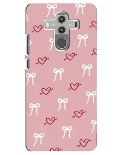 Чехол для Huawei Mate 10 Pro с картинкой «Сердца и банты»