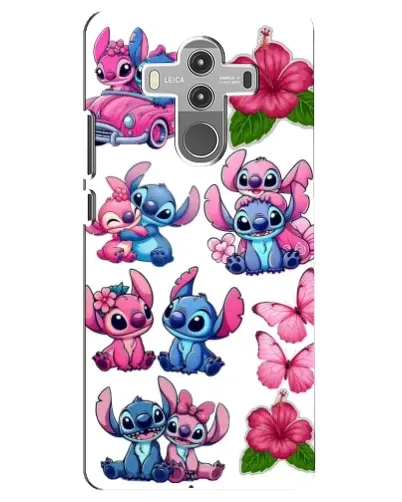 Чехол для Huawei Mate 10 Pro с картинкой «Стикеры Stitch и Angel»