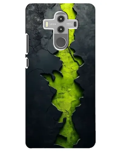 Чехол для Huawei Mate 10 Pro с картинкой «Салатовый разлом скалы»