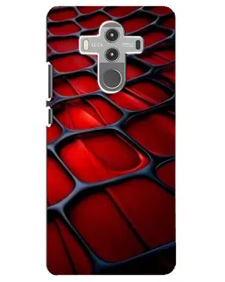 Чехол для Huawei Mate 10 Pro с картинкой «Красная глянцевая сетка»