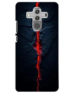 Чехол для Huawei Mate 10 Pro с картинкой «Kрасная лавовая трещина»