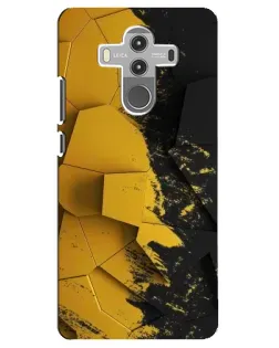 Чехол для Huawei Mate 10 Pro с картинкой «Золотые осколки геометрии»