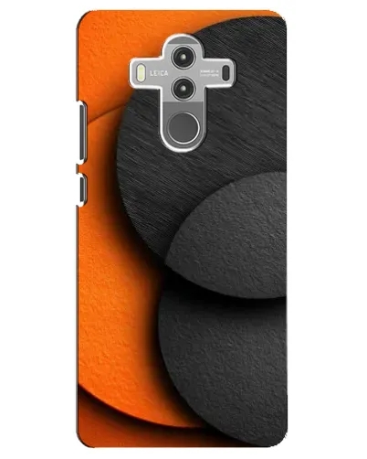 Чехол для Huawei Mate 10 Pro с картинкой «Геометрия оранжевых кругов»