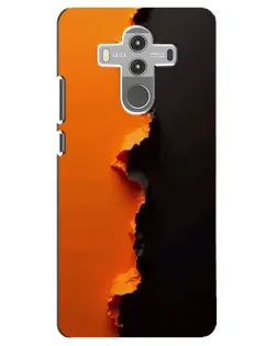 Чехол для Huawei Mate 10 Pro с картинкой «Оранжевый разлом»