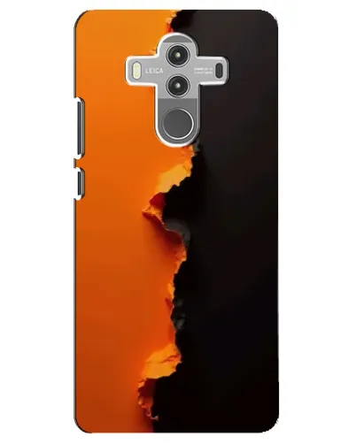 Чехол для Huawei Mate 10 Pro с картинкой «Оранжевый разлом»