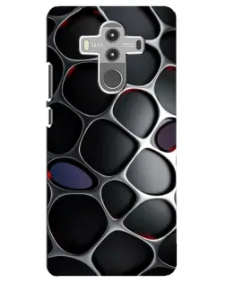 Чехол для Huawei Mate 10 Pro с картинкой «Объемная темная решетка»