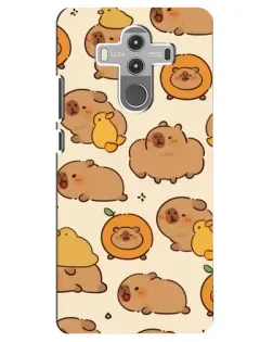 Чехол для Huawei Mate 10 Pro с картинкой «Капибары с апельсинами»