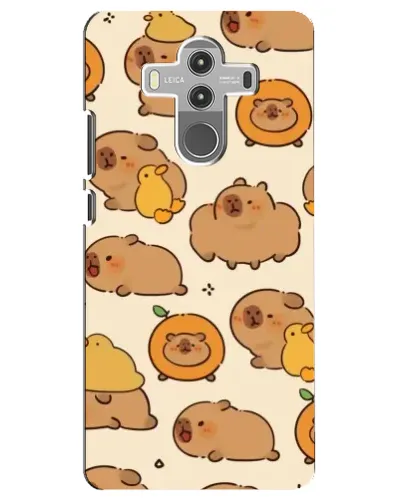 Чехол для Huawei Mate 10 Pro с картинкой «Капибары с апельсинами»