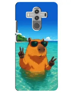 Чехол для Huawei Mate 10 Pro с картинкой «Морская капибара»