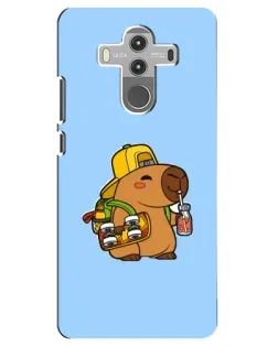 Чехол для Huawei Mate 10 Pro с картинкой «Капибара на скейте»