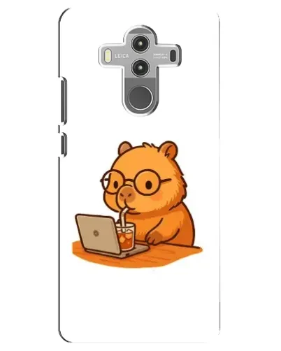 Чехол для Huawei Mate 10 Pro с картинкой «Капибара с ноутбуком»