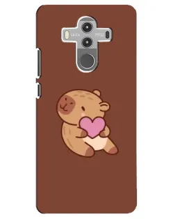 Чехол для Huawei Mate 10 Pro с картинкой «Капибара с сердцем»