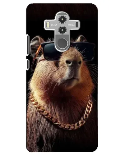 Чехол для Huawei Mate 10 Pro с картинкой «Капибара золотая цепь»