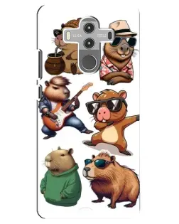 Чехол для Huawei Mate 10 Pro с картинкой «Крутые капибары музыканты»