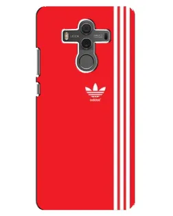 Чехол для Huawei Mate 10 с картинкой «Красный минимализм Adidas»