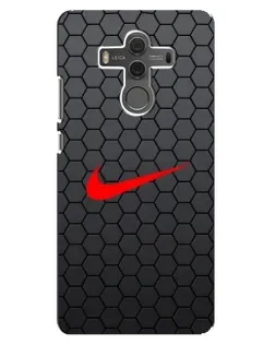 Чехол для Huawei Mate 10 с картинкой «Nike — карбоновая сетка»