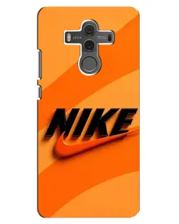 Чехол для Huawei Mate 10 с картинкой «Оранжевый драйв Nike»