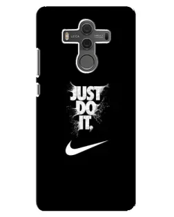 Чехол для Huawei Mate 10 с картинкой «Текстовый принт Nike»