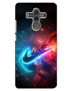 Чехол для Huawei Mate 10 с картинкой «Огненный логотип Nike»