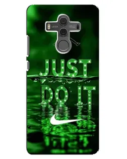 Чехол для Huawei Mate 10 с картинкой «Зеленый неоновый Nike»