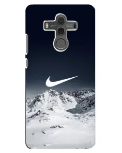 Чехол для Huawei Mate 10 с картинкой «Nike — зимние горы»