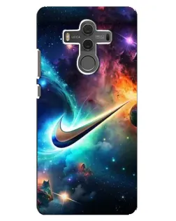 Чехол для Huawei Mate 10 с картинкой «Космический Nike Swoosh»
