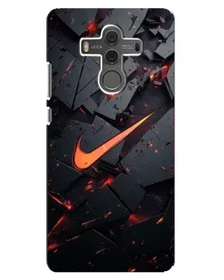 Чехол для Huawei Mate 10 с картинкой «Nike — эффект разломов»
