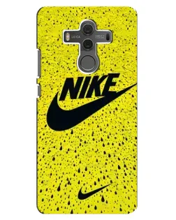 Чехол для Huawei Mate 10 с картинкой «Желтый текстурный Nike»