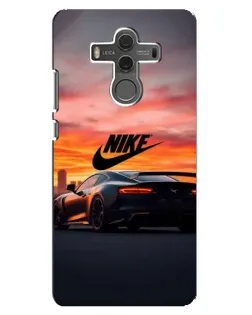Чехол для Huawei Mate 10 с картинкой «Nike и суперкар»