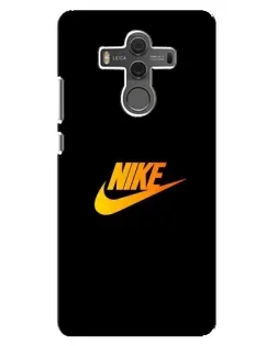 Чехол для Huawei Mate 10 с картинкой «Золотой логотип Nike»