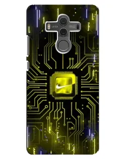 Чехол для Huawei Mate 10 с картинкой «Nike — золотая искра»
