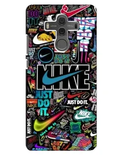 Чехол для Huawei Mate 10 с картинкой «Яркий коллаж Nike»