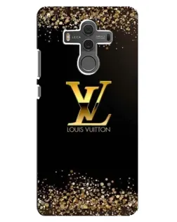 Чехол для Huawei Mate 10 с картинкой «LV — золотые искры»