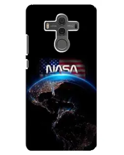 Чехол для Huawei Mate 10 с картинкой «Земля из космоса NASA»