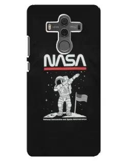 Чехол для Huawei Mate 10 с картинкой «NASA — шагаем по Луне»