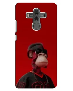 Чехол для Huawei Mate 10 с картинкой «Bored Ape в красном»