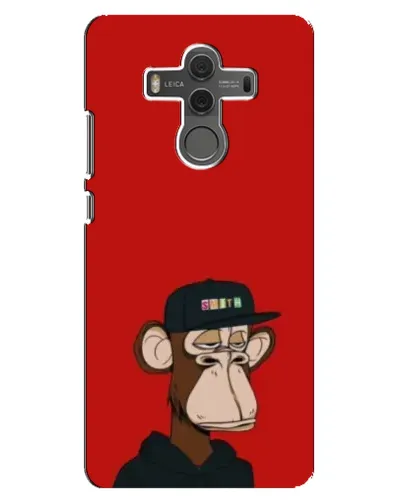Чехол для Huawei Mate 10 с картинкой «Bored Ape — красный фон»