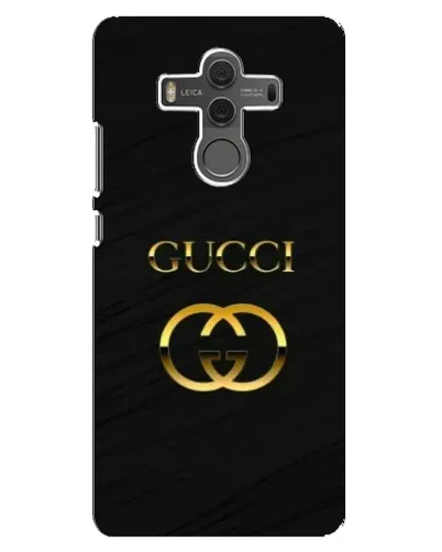 Чехол для Huawei Mate 10 с картинкой «Золотой логотип Gucci»